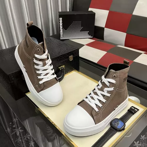 Cheap Dsquared High Tops Shoes For Men #1329750 Replica Wholesale [$82.00 USD] [ITEM#1329750] on Replica Dsquared High Tops Shoes