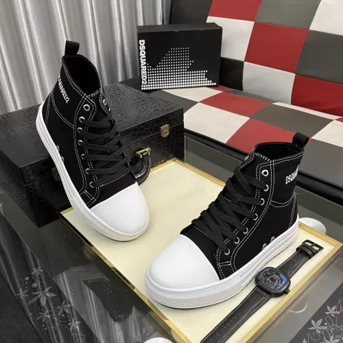 Cheap Dsquared High Tops Shoes For Men #1329752 Replica Wholesale [$82.00 USD] [ITEM#1329752] on Replica Dsquared High Tops Shoes