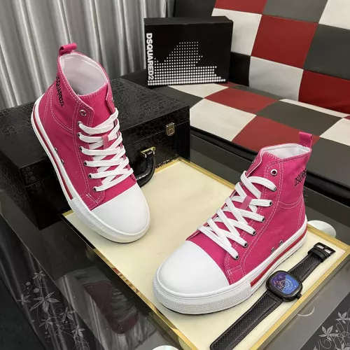 Cheap Dsquared High Tops Shoes For Women #1329774 Replica Wholesale [$82.00 USD] [ITEM#1329774] on Replica Dsquared High Tops Shoes