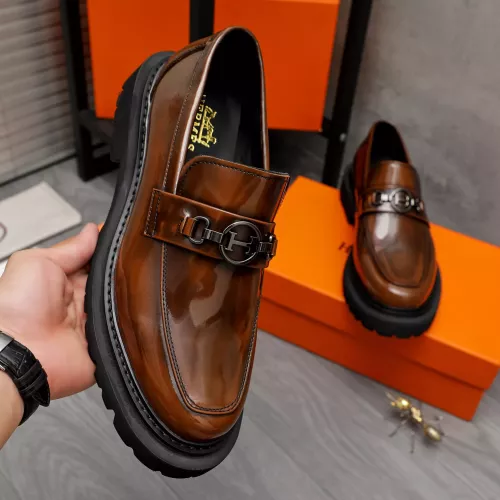 Cheap Hermes Leather Shoes For Men #1329874 Replica Wholesale [$125.00 USD] [ITEM#1329874] on Replica Hermes Leather Shoes