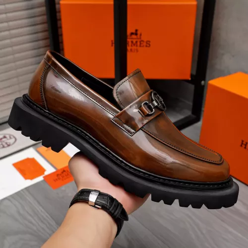 Cheap Hermes Leather Shoes For Men #1329874 Replica Wholesale [$125.00 USD] [ITEM#1329874] on Replica Hermes Leather Shoes