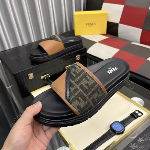 Cheap Fendi Slippers For Men #1329927 Replica Wholesale [$60.00 USD] [ITEM#1329927] on Replica Fendi Slippers
