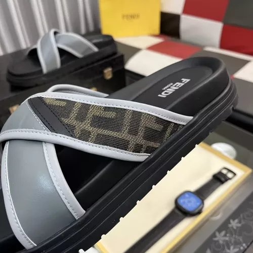 Cheap Fendi Slippers For Men #1329934 Replica Wholesale [$60.00 USD] [ITEM#1329934] on Replica Fendi Slippers