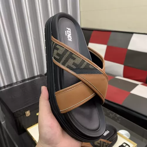 Cheap Fendi Slippers For Men #1329935 Replica Wholesale [$60.00 USD] [ITEM#1329935] on Replica Fendi Slippers