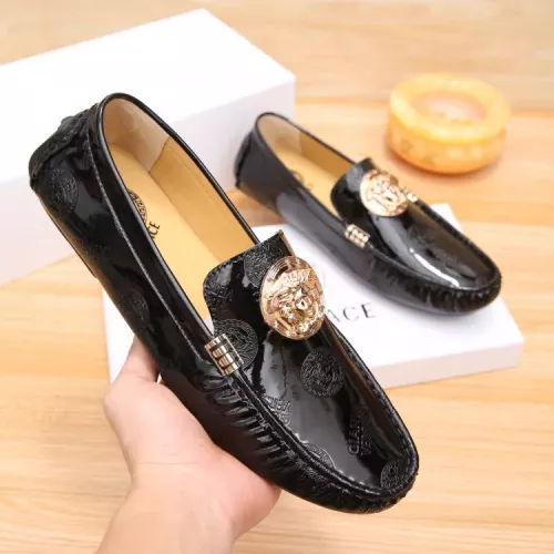 Cheap Versace Leather Shoes For Men #1330112 Replica Wholesale [$72.00 USD] [ITEM#1330112] on Replica Versace Leather Shoes