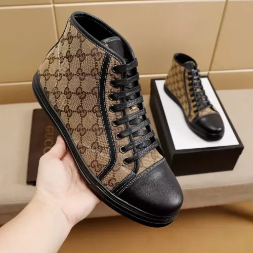 Cheap Gucci High Tops Shoes For Men #1330138 Replica Wholesale [$72.00 USD] [ITEM#1330138] on Replica Gucci High Tops Shoes