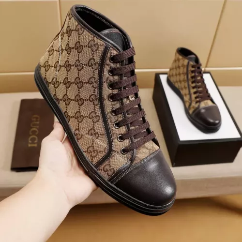 Cheap Gucci High Tops Shoes For Men #1330139 Replica Wholesale [$72.00 USD] [ITEM#1330139] on Replica Gucci High Tops Shoes
