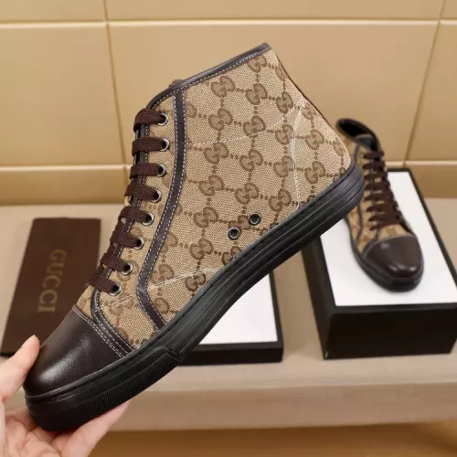 Cheap Gucci High Tops Shoes For Men #1330139 Replica Wholesale [$72.00 USD] [ITEM#1330139] on Replica Gucci High Tops Shoes