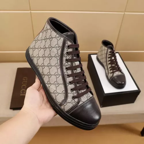Cheap Gucci High Tops Shoes For Men #1330141 Replica Wholesale [$72.00 USD] [ITEM#1330141] on Replica Gucci High Tops Shoes