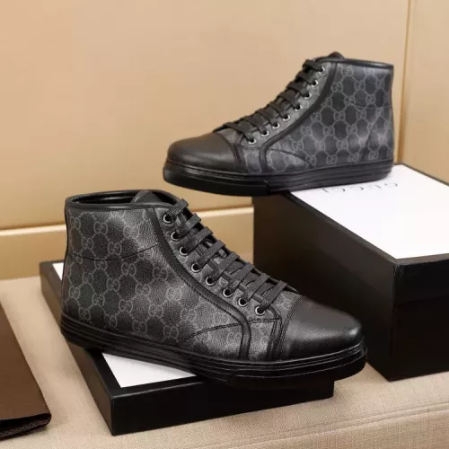 Cheap Gucci High Tops Shoes For Men #1330142 Replica Wholesale [$72.00 USD] [ITEM#1330142] on Replica Gucci High Tops Shoes