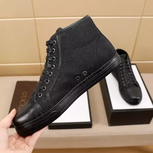 Cheap Gucci High Tops Shoes For Men #1330143 Replica Wholesale [$72.00 USD] [ITEM#1330143] on Replica Gucci High Tops Shoes