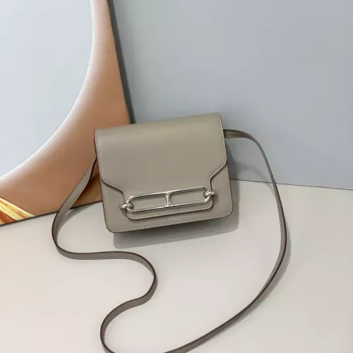 Hermes AAA Quality Messenger Bags In Silver For Women #1330178