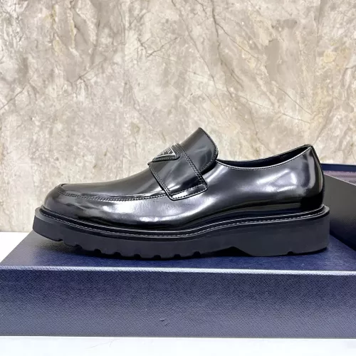 Cheap Prada Leather Shoes For Men #1330237 Replica Wholesale [$155.00 USD] [ITEM#1330237] on Replica Prada Leather Shoes