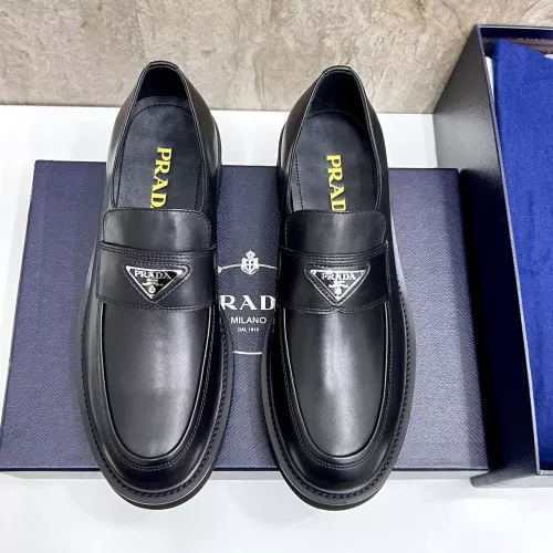 Cheap Prada Leather Shoes For Men #1330238 Replica Wholesale [$155.00 USD] [ITEM#1330238] on Replica Prada Leather Shoes