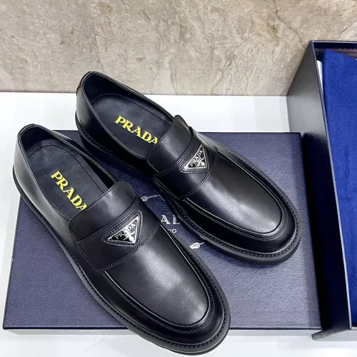 Cheap Prada Leather Shoes For Men #1330238 Replica Wholesale [$155.00 USD] [ITEM#1330238] on Replica Prada Leather Shoes
