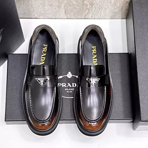 Cheap Prada Leather Shoes For Men #1330378 Replica Wholesale [$155.00 USD] [ITEM#1330378] on Replica Prada Leather Shoes