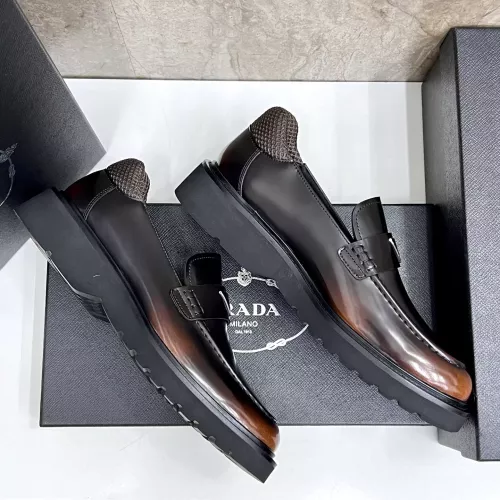 Cheap Prada Leather Shoes For Men #1330378 Replica Wholesale [$155.00 USD] [ITEM#1330378] on Replica Prada Leather Shoes