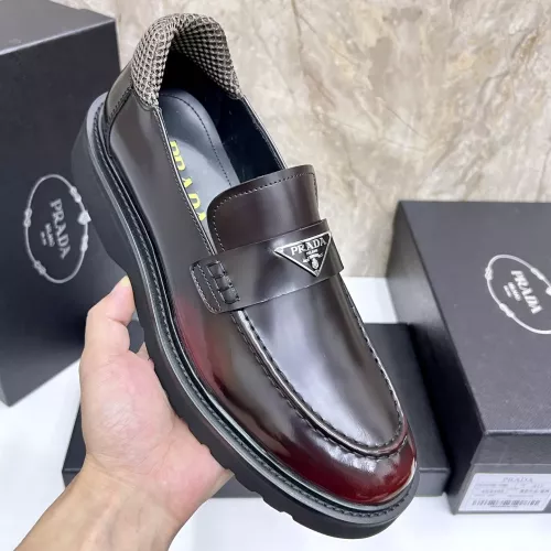 Cheap Prada Leather Shoes For Men #1330379 Replica Wholesale [$155.00 USD] [ITEM#1330379] on Replica Prada Leather Shoes
