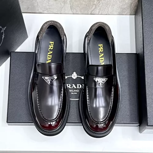 Cheap Prada Leather Shoes For Men #1330379 Replica Wholesale [$155.00 USD] [ITEM#1330379] on Replica Prada Leather Shoes