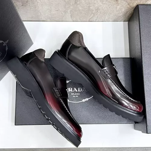 Cheap Prada Leather Shoes For Men #1330379 Replica Wholesale [$155.00 USD] [ITEM#1330379] on Replica Prada Leather Shoes