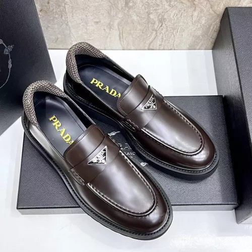 Cheap Prada Leather Shoes For Men #1330380 Replica Wholesale [$155.00 USD] [ITEM#1330380] on Replica Prada Leather Shoes