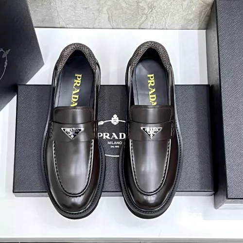 Cheap Prada Leather Shoes For Men #1330380 Replica Wholesale [$155.00 USD] [ITEM#1330380] on Replica Prada Leather Shoes