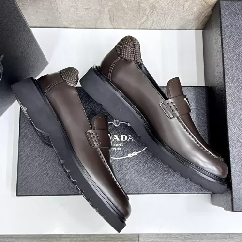 Cheap Prada Leather Shoes For Men #1330380 Replica Wholesale [$155.00 USD] [ITEM#1330380] on Replica Prada Leather Shoes