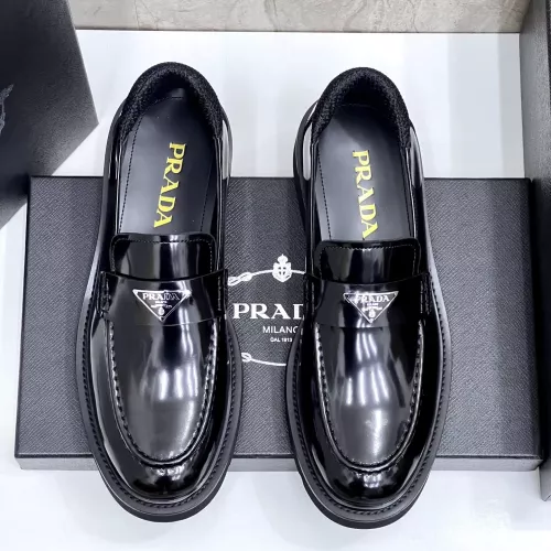 Cheap Prada Leather Shoes For Men #1330381 Replica Wholesale [$155.00 USD] [ITEM#1330381] on Replica Prada Leather Shoes