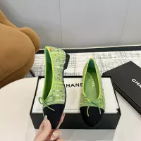 Cheap Chanel Flat Shoes For Women #1320284 Replica Wholesale [$92.00 USD] [ITEM#1320284] on Replica Chanel Flat Shoes