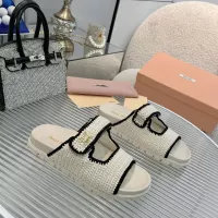 Cheap MIU MIU Slippers For Women #1320327 Replica Wholesale [$92.00 USD] [ITEM#1320327] on Replica MIU MIU Slippers