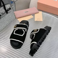 Cheap MIU MIU Slippers For Women #1320328 Replica Wholesale [$92.00 USD] [ITEM#1320328] on Replica MIU MIU Slippers