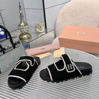 Cheap MIU MIU Slippers For Women #1320328 Replica Wholesale [$92.00 USD] [ITEM#1320328] on Replica MIU MIU Slippers