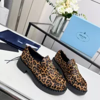 Cheap Prada Leather Shoes For Women #1320346 Replica Wholesale [$102.00 USD] [ITEM#1320346] on Replica Prada Leather Shoes