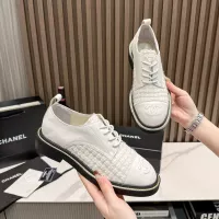 Cheap Chanel Leather Shoes For Women #1320531 Replica Wholesale [$102.00 USD] [ITEM#1320531] on Replica Chanel Leather Shoes