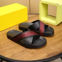 Cheap Alexander McQueen Slippers For Men #1320660 Replica Wholesale [$68.00 USD] [ITEM#1320660] on Replica Alexander McQueen Slippers