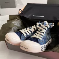Cheap Balenciaga High Tops Shoes For Men #1320686 Replica Wholesale [$92.00 USD] [ITEM#1320686] on Replica Balenciaga High Tops Shoes