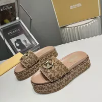 Cheap Michael Kors Slippers For Women #1320687 Replica Wholesale [$85.00 USD] [ITEM#1320687] on Replica Michael Kors Slippers