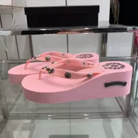 Cheap Chrome Hearts Slippers For Women #1320689 Replica Wholesale [$64.00 USD] [ITEM#1320689] on Replica Chrome Hearts Slippers
