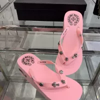 Cheap Chrome Hearts Slippers For Women #1320689 Replica Wholesale [$64.00 USD] [ITEM#1320689] on Replica Chrome Hearts Slippers