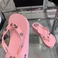 Cheap Chrome Hearts Slippers For Women #1320689 Replica Wholesale [$64.00 USD] [ITEM#1320689] on Replica Chrome Hearts Slippers