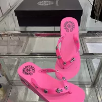 Cheap Chrome Hearts Slippers For Women #1320690 Replica Wholesale [$64.00 USD] [ITEM#1320690] on Replica Chrome Hearts Slippers