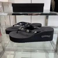 Cheap Chrome Hearts Slippers For Women #1320691 Replica Wholesale [$64.00 USD] [ITEM#1320691] on Replica Chrome Hearts Slippers