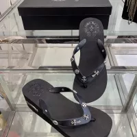 Cheap Chrome Hearts Slippers For Women #1320691 Replica Wholesale [$64.00 USD] [ITEM#1320691] on Replica Chrome Hearts Slippers