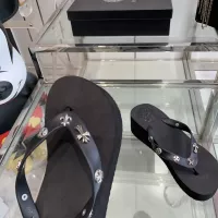 Cheap Chrome Hearts Slippers For Women #1320691 Replica Wholesale [$64.00 USD] [ITEM#1320691] on Replica Chrome Hearts Slippers