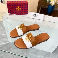 Cheap Tory Burch TB Slippers For Women #1320727 Replica Wholesale [$82.00 USD] [ITEM#1320727] on Replica Tory Burch TB Slippers