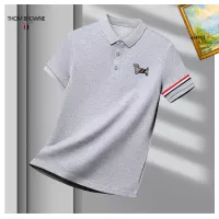 Cheap Thom Browne TB T-Shirts Short Sleeved For Men #1321017 Replica Wholesale [$29.00 USD] [ITEM#1321017] on Replica Thom Browne TB T-Shirts