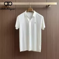 Cheap Salvatore Ferragamo Shirts Short Sleeved For Men #1321379 Replica Wholesale [$52.00 USD] [ITEM#1321379] on Replica Salvatore Ferragamo Shirts