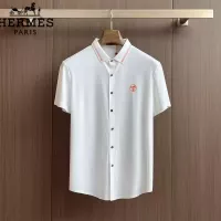 Cheap Hermes Shirts Short Sleeved For Men #1321395 Replica Wholesale [$52.00 USD] [ITEM#1321395] on Replica Hermes Shirts