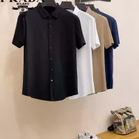 Cheap Prada Shirts Short Sleeved For Men #1321400 Replica Wholesale [$52.00 USD] [ITEM#1321400] on Replica Prada Shirts