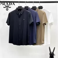 Cheap Prada Shirts Short Sleeved For Men #1321411 Replica Wholesale [$52.00 USD] [ITEM#1321411] on Replica Prada Shirts